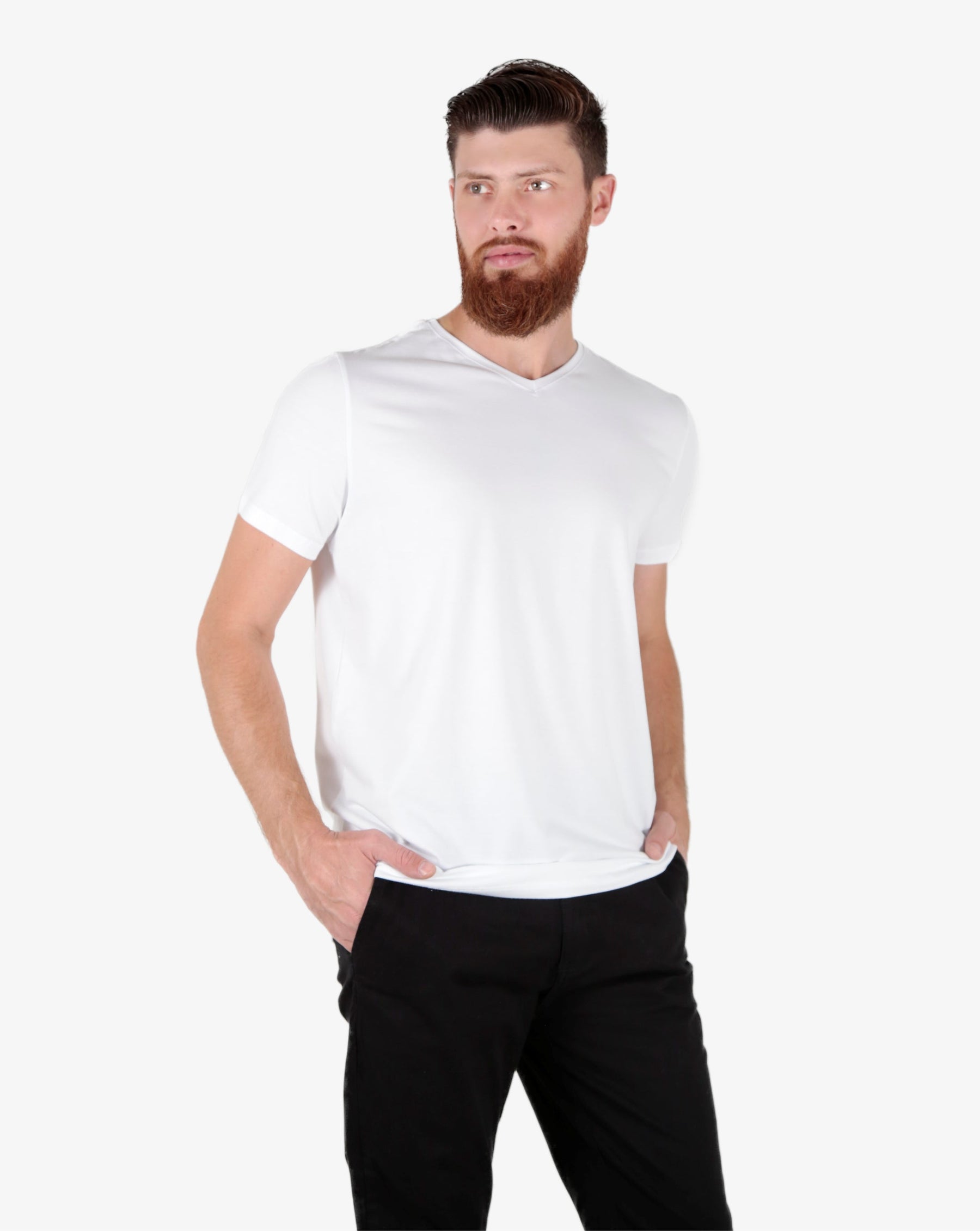 Camiseta Premium Algodão Egípcio Gola V Mr Zaro