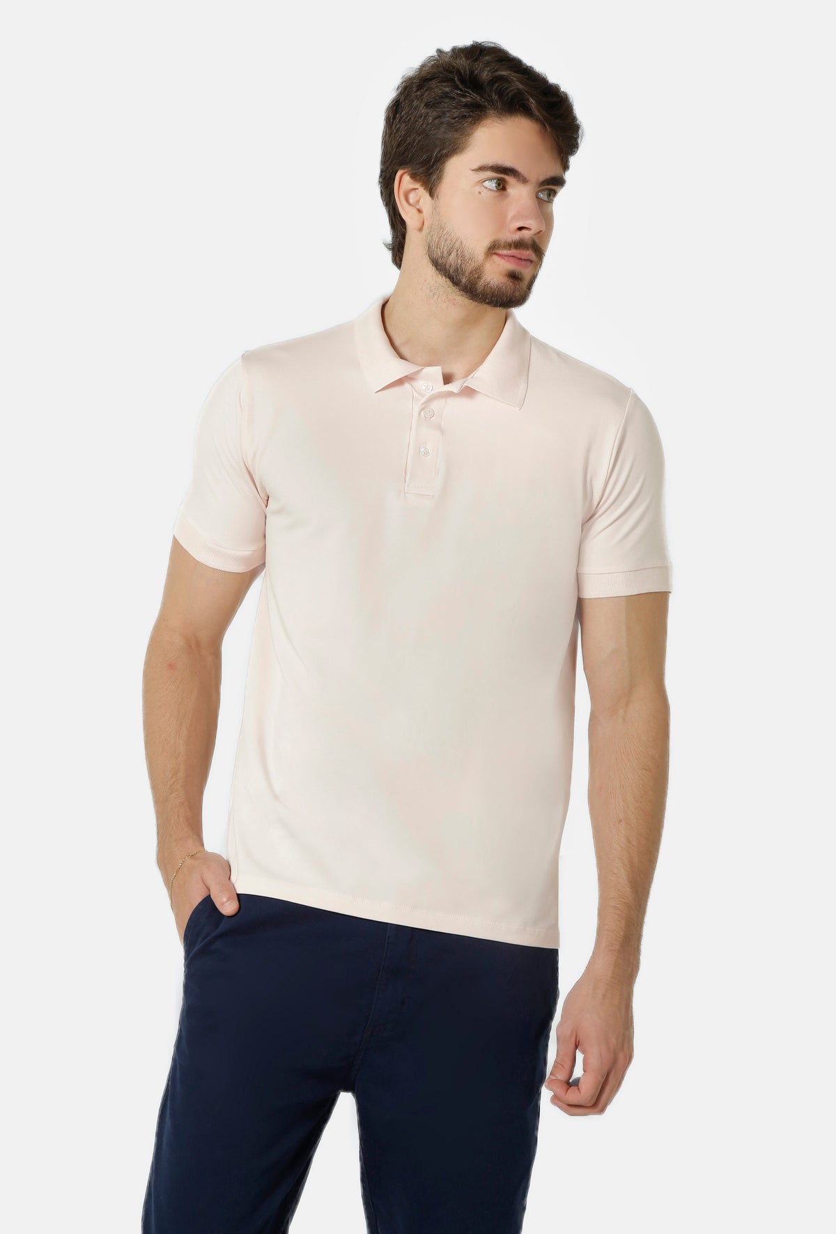 Polo Cotton Pima Com Elastano Lisa Mr Zaro