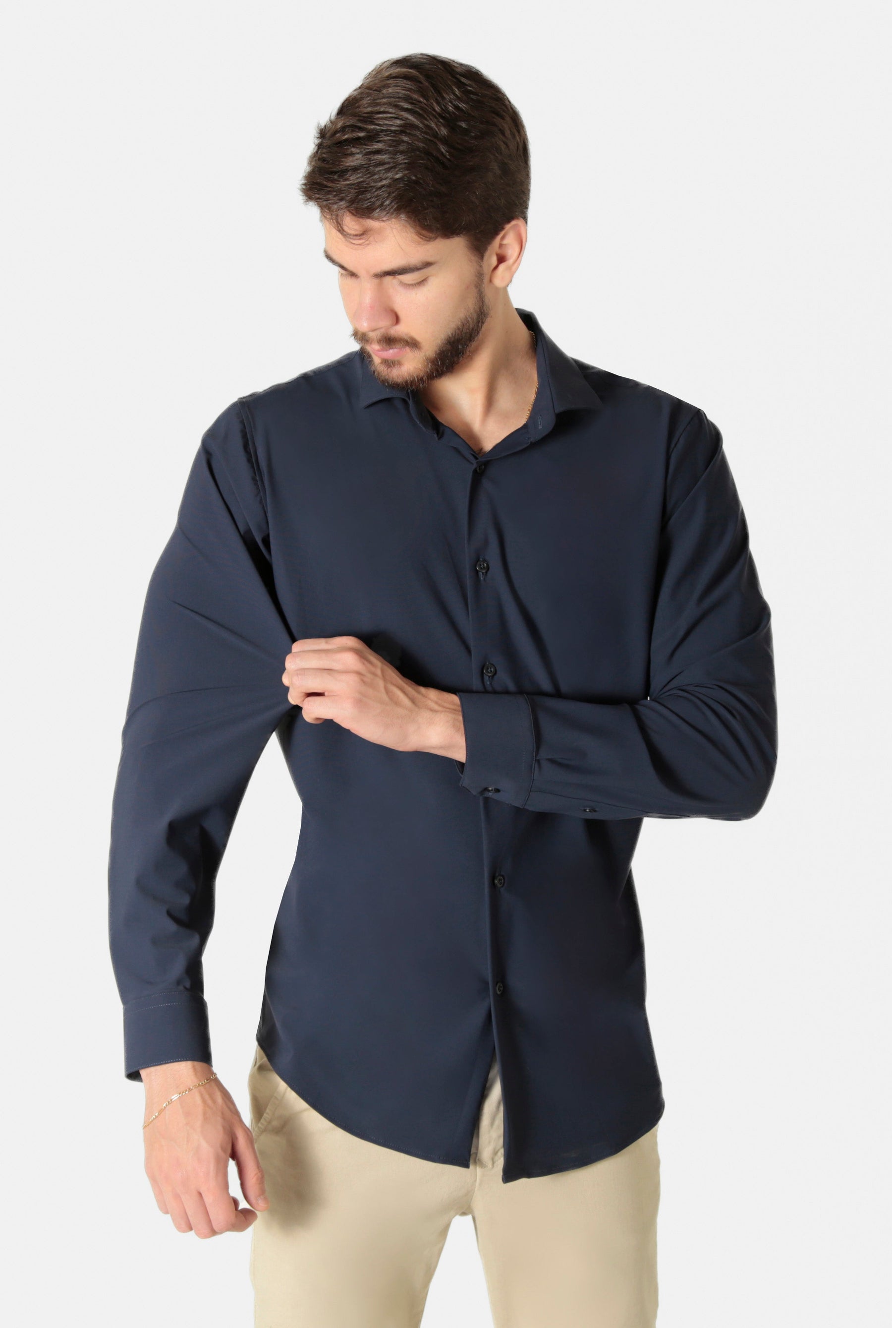 Camisa Casual Tech Poliamida Stretch Mr Zaro