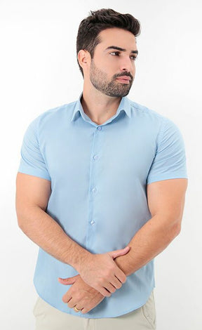 Camisa Manga Curta Slim Fit Básica - Mr Zaro