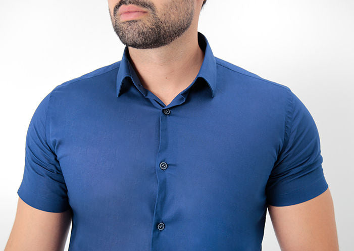 Camisa Manga Curta Slim Fit Básica - Mr Zaro