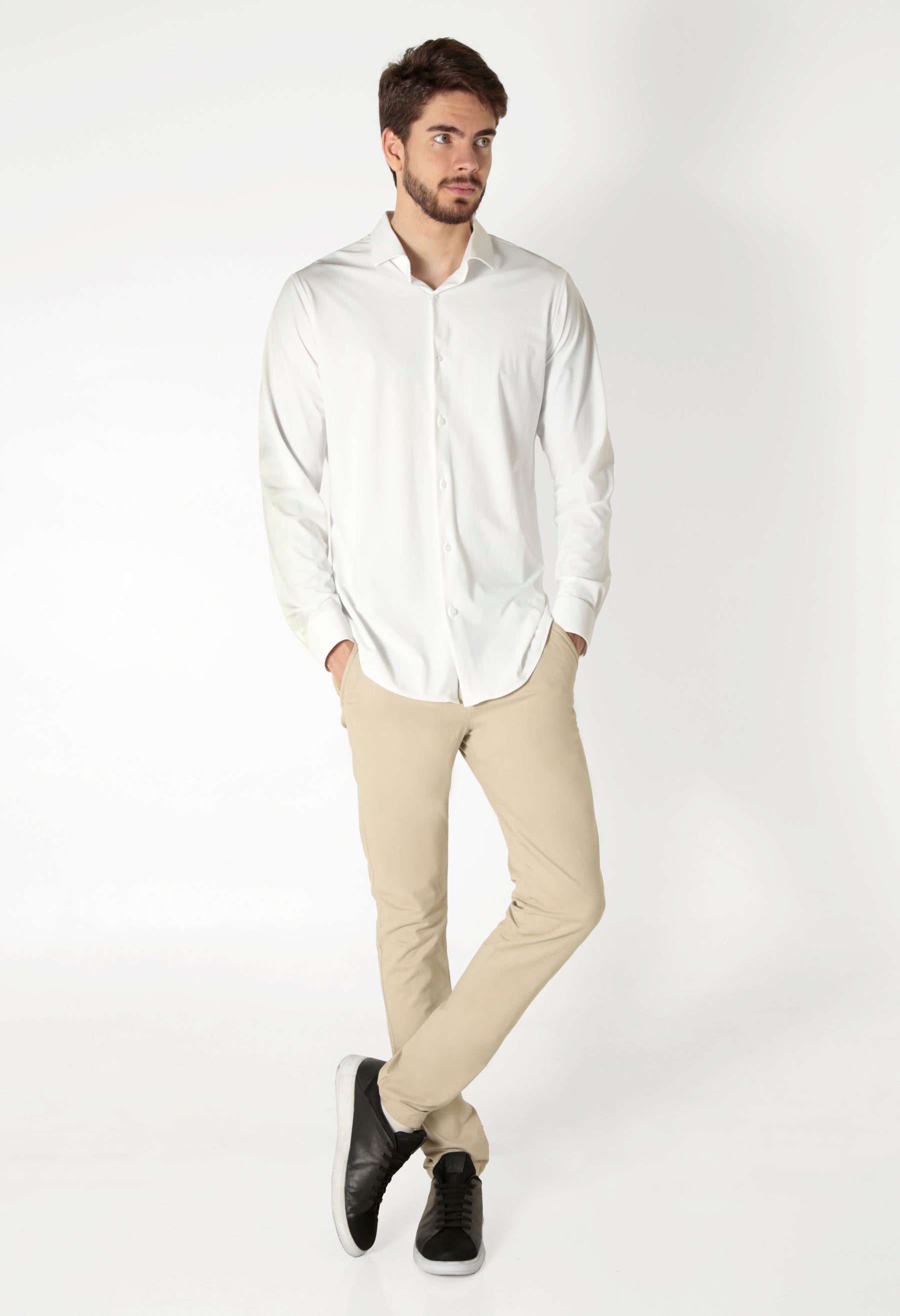 Camisa Casual Tech Poliamida Stretch Mr Zaro